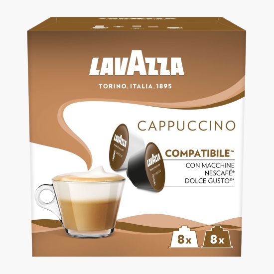 Capsule cafea Cappuccino, compatibile Dolce Gusto, 16 băuturi