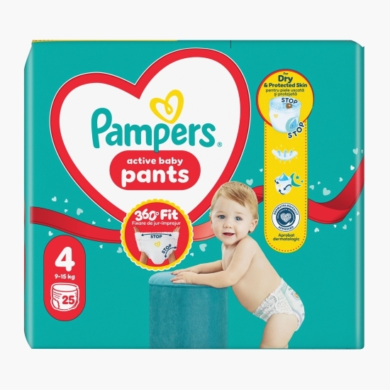Scutece chiloțel Active Baby Pants, mărimea 4, 9-15kg, 25 buc