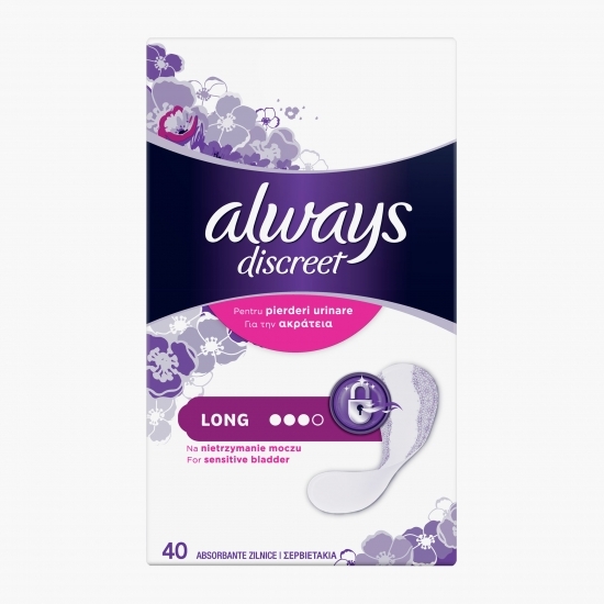 Absorbante zilnice pentru incontinența urinară Liners large 40 buc