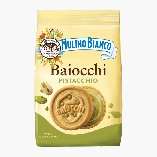 Biscuiți cu cremă de fistic Baiocchi, 240g