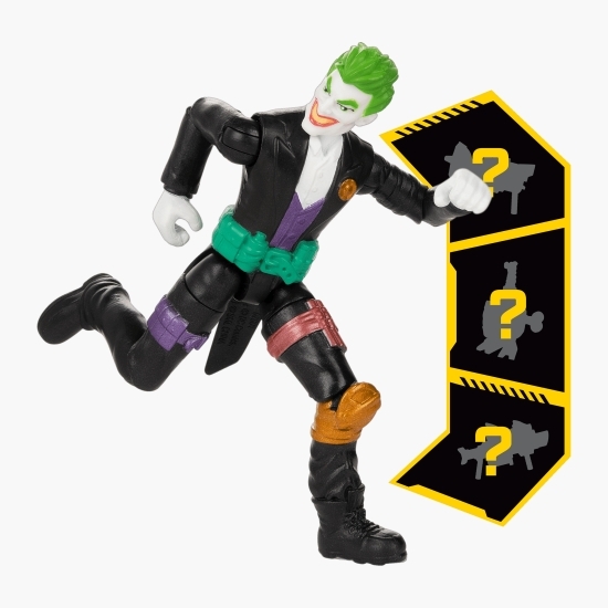Figurină Joker articulată 10cm cu 3 accesorii surpriză 5+ ani