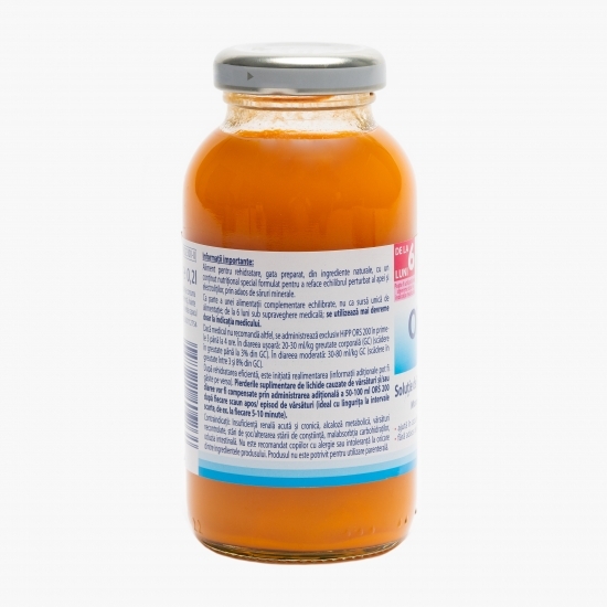 Soluție rehidratare orală morcovi și mucilagiu de orez, +6 luni, 200 ml