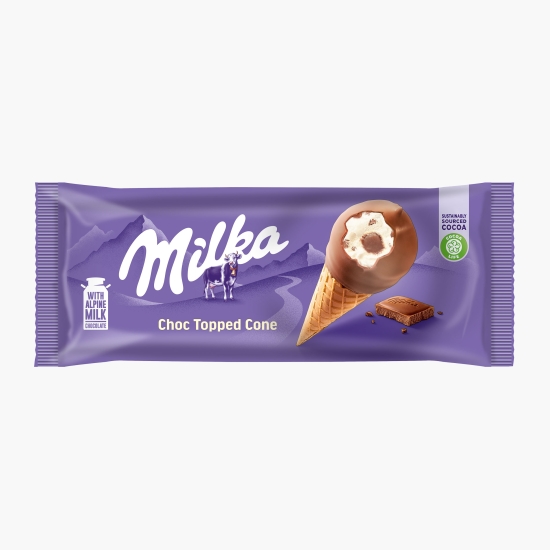 Înghețată cu aromă de vanilie cu sos de ciocolată 100ml