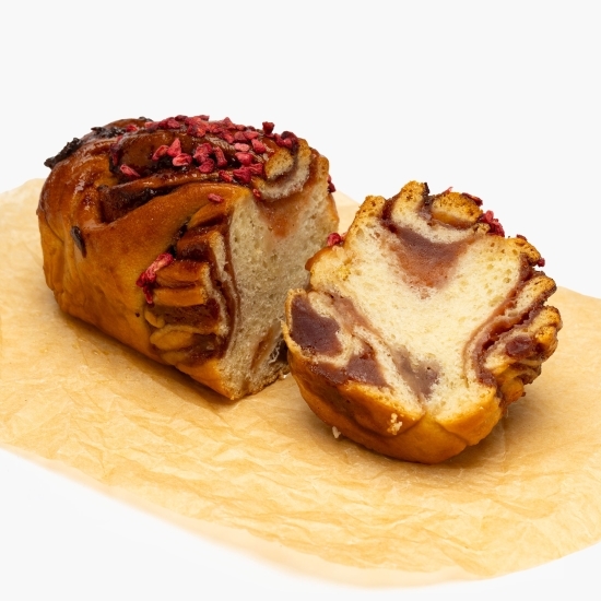Cozonac Baby Babka cu zmeură, 140g