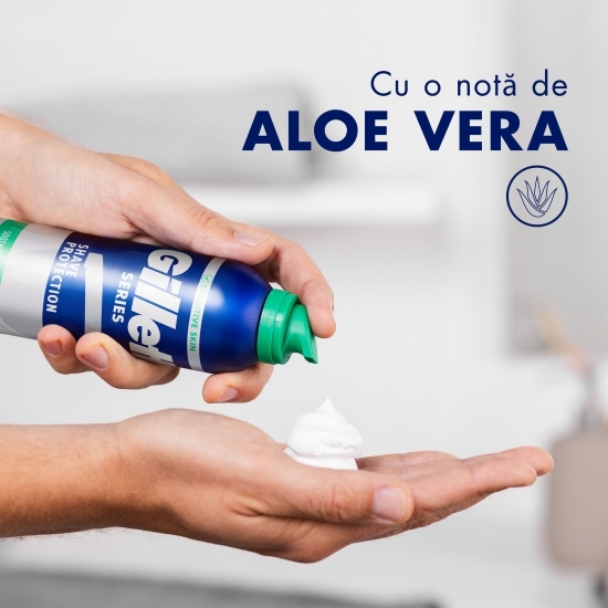 Spumă de ras calmantă Aloe Vera 250ml