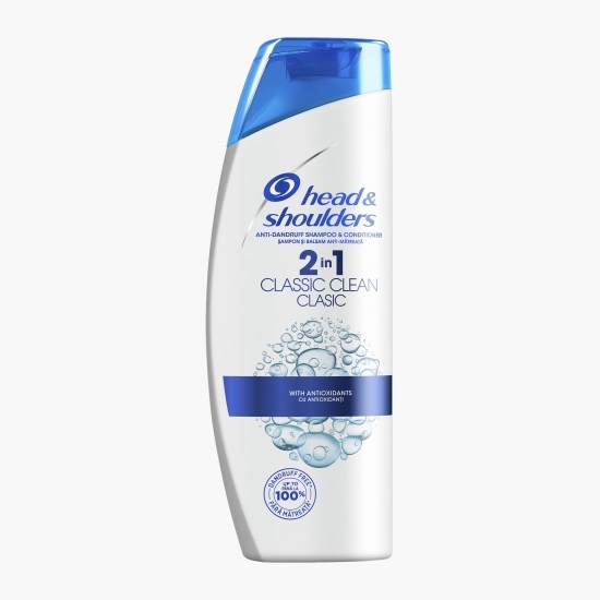 Șampon anti-mătreață Classic Clean 2 în 1 pentru păr normal 400ml