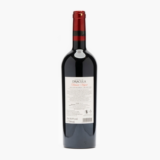 Vin roșu sec Legend of Dracula Fetească Neagră, 14%, 0.75l