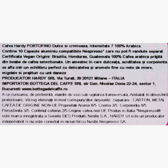Portofino 100% Arabica, Nespresso, 10 băuturi, capsule cafea