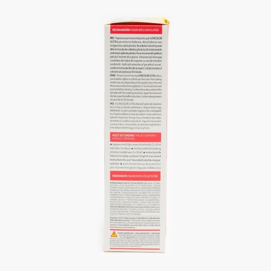 Vopsea permanentă pentru păr Ultra Max 10.19 blond argintiu intens 200ml
