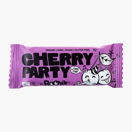 Baton eco cu cireșe Cherry Party vegan, fără gluten 30g