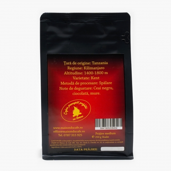 Cafea boabe origine Tanzania 250g