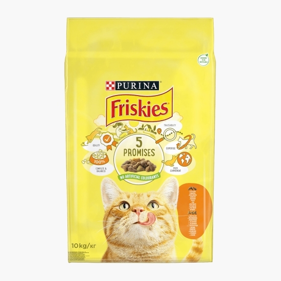 Hrană uscată pentru pisici adult, 10kg, cu pui și legume