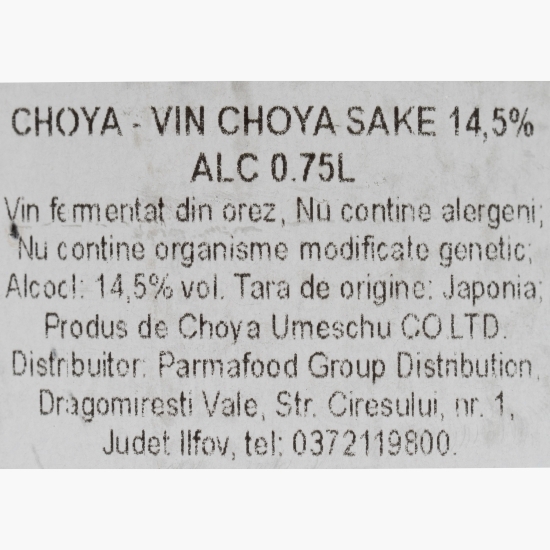 Sake 14.5% alc. 0.75l
