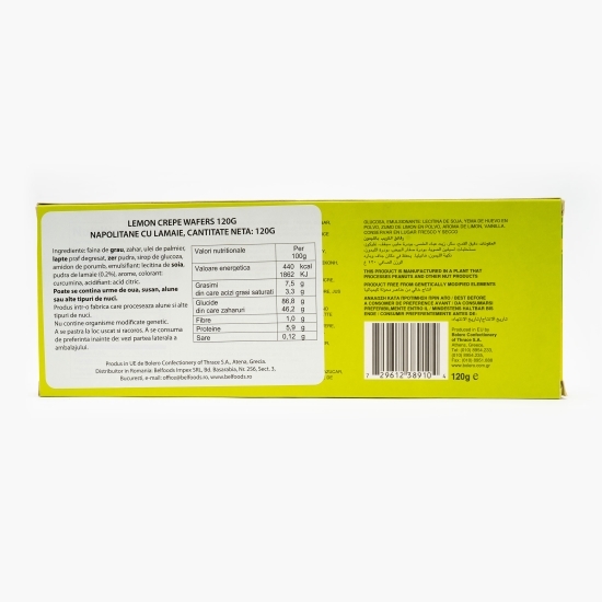 Napolitane cu lămâie 120g