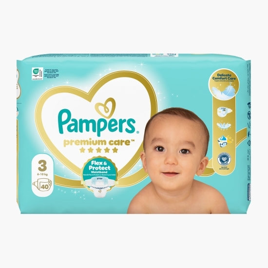Scutece Premium Care Value Pack, mărimea 3, 6-10kg, 40 buc