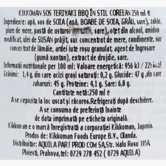 Sos Teriyaki BBQ Korean style 250ml