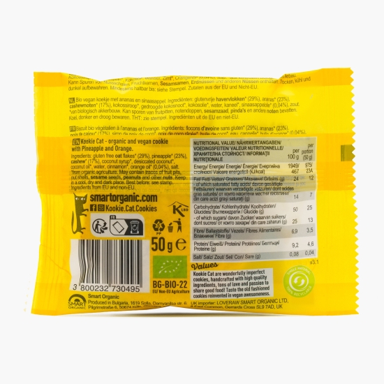 Fursec eco cu ananas și portocale, fără gluten 50g