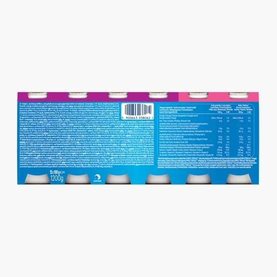 Iaurt de băut cu zmeură și fructe de pădure 12x100g