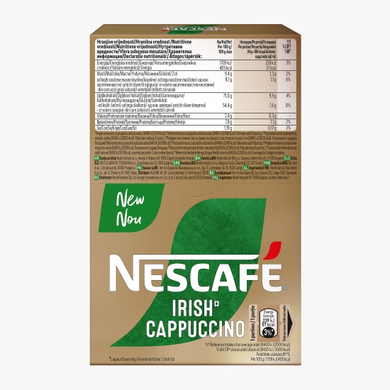 Cappuccino Irish plicuri 8x14g, mix de cafea instant