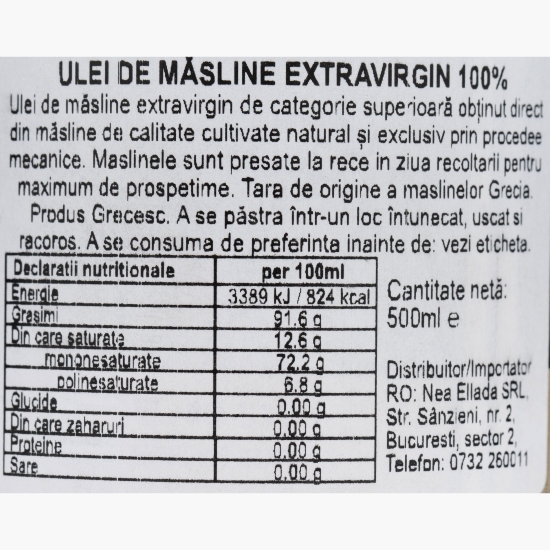 Ulei măsline extravirgin 500ml