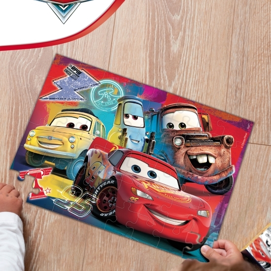 Puzzle Disney Cars 2 in 1 M-Plus 24 piese, 3+ ani