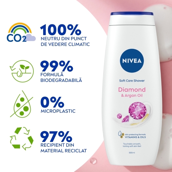 Gel de duș Diamond & Argan Oil 0.5l