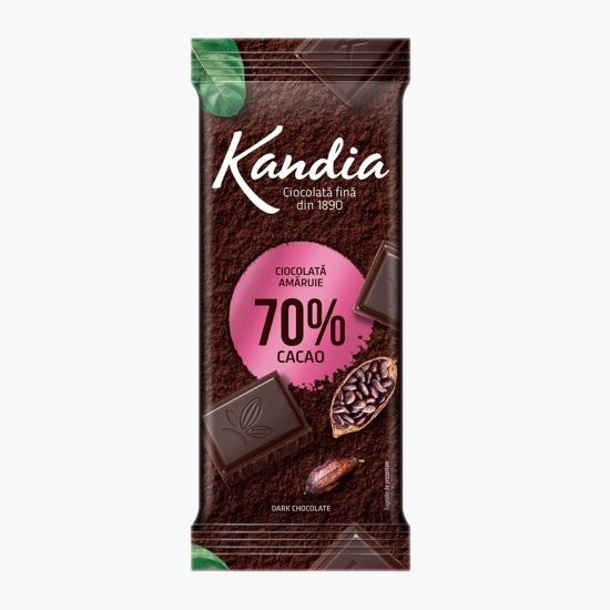Ciocolată neagră 70% cacao, 80g