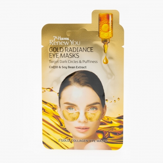 Mască Gold pentru ochi cu Q10 și extract de boabe de soia