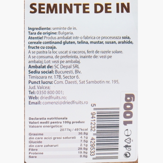 Semințe de in 100g