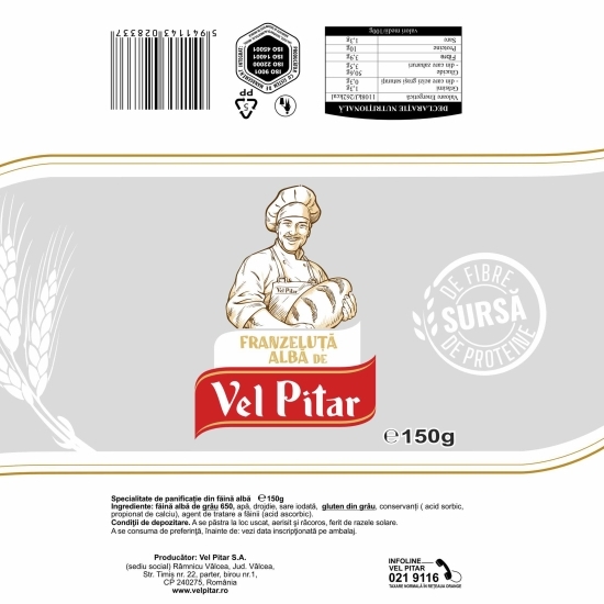 Franzeluță albă 150g