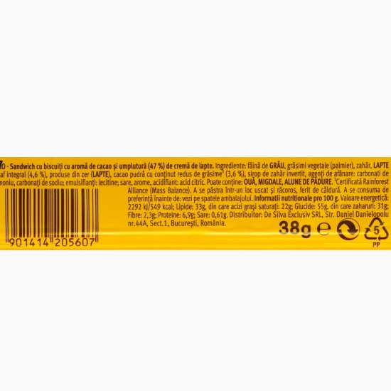 Biscuiți cu cremă de lapte 38g