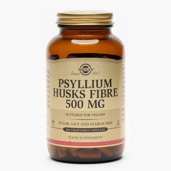 Fibre din coji de psyllium, 200 capsule vegetale