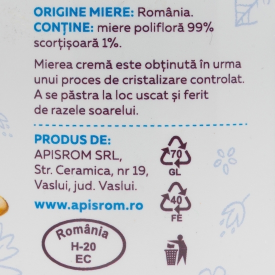 Miere cremă cu scorțișoară 280g