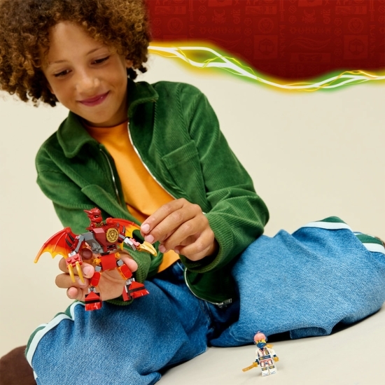 Pachet de luptă cu robotul dragon al lui Kai, 71851 Ninjago, 85 piese, +6 ani