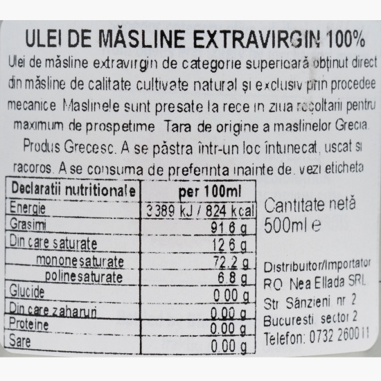 Ulei măsline extravirgin 500ml
