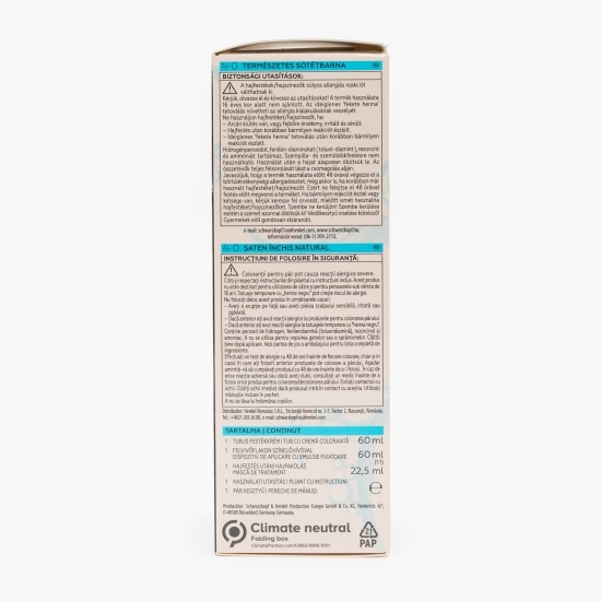 Vopsea de păr permanentă Color 4-0 șaten închis natural 142.5ml
