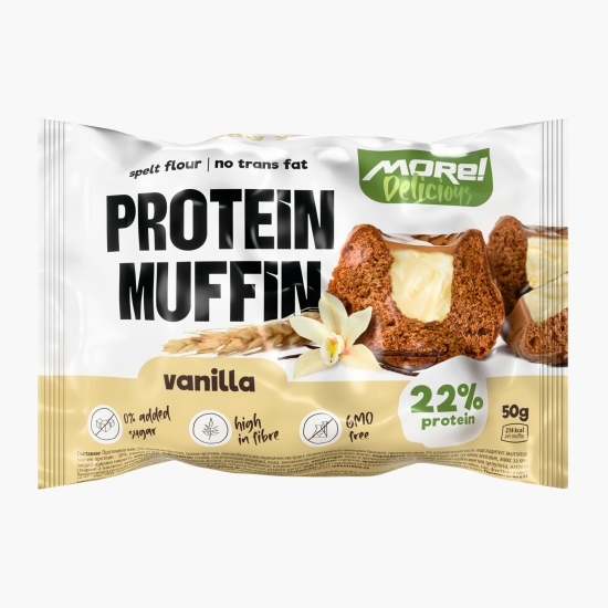 Brioșă proteică cu vanilie 50g