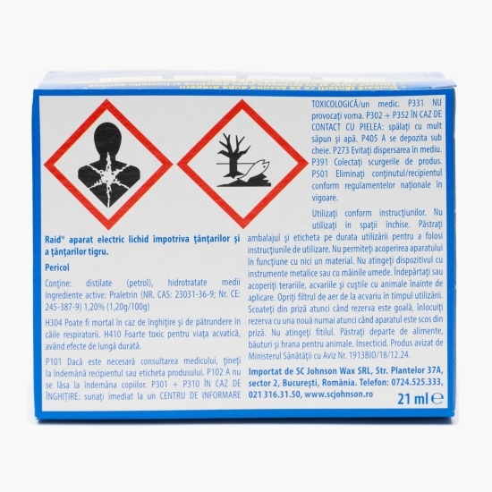 Aparat electric lichid contra țânțarilor 30 nopți 21ml