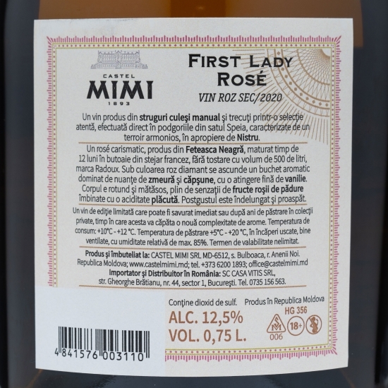 Vin rose sec Barique, 12.5%, 0.75l