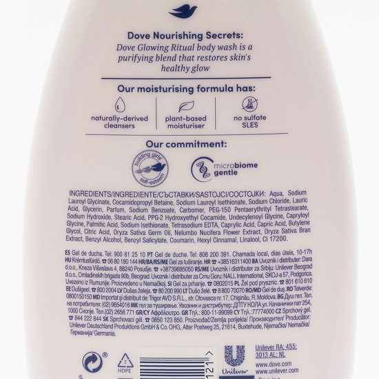 Gel de duș lotus 500ml