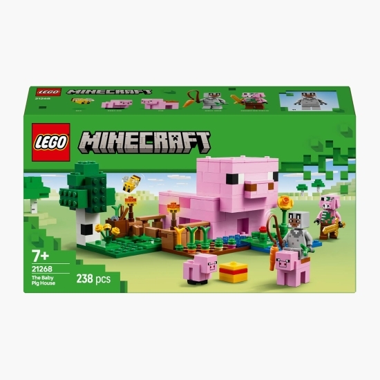 Casa Purceluș, 21268 Minecraft™, 238 piese, +7 ani