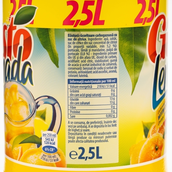 Limonadă băutură răcoritoare carbogazoasă 2.5l