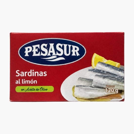 Sardine cu lămâie în ulei de măsline 120g