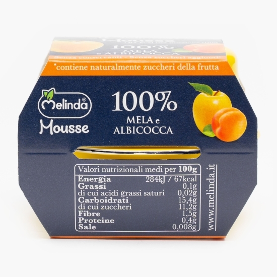 Mousse de mere și caise 200g (2x100g)