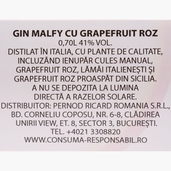 Gin Rosa cu grepfrut 41% alc. 0.7l