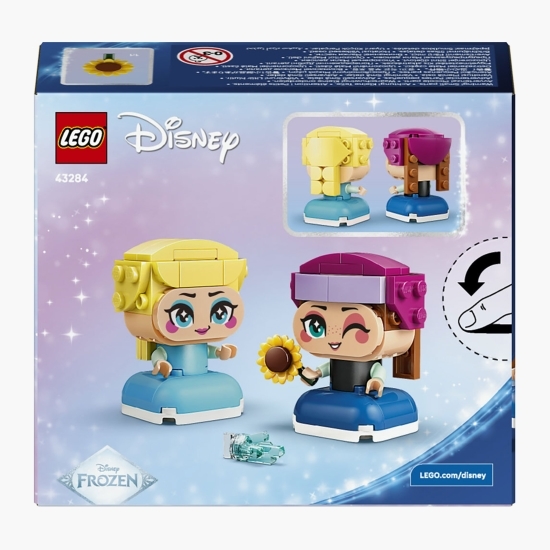 Regatul de gheață - Miniprințesele Anna și Elsa, 43284 Disney, 65 piese, +5 ani