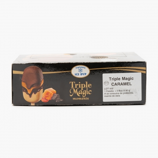 Înghețată caramel și cioco belgiană 3x80g