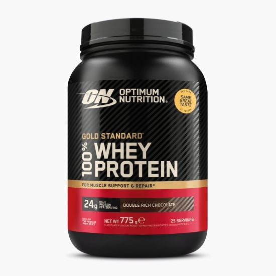 Proteine din zer, pudră proteică ON 100% Whey Gold Standard, aromă ciocolată, 775g