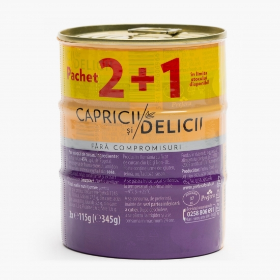 Pachet 2+1: Pate de curcan 3x115g