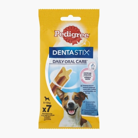 Batoane dentare pentru câini de talie mică, 7 buc, 110g, DentaStix